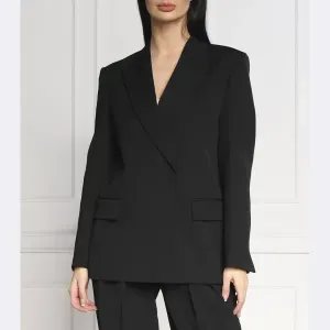 Элегантная куртка классического кроя с добавлением шерсти Calvin Klein, черный