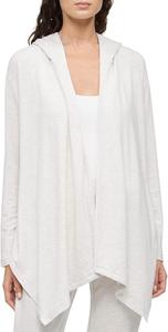 Calvin Klein Женская удобная толстовка с капюшоном с открытым передом, Snow