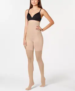 Высокие утягивающие колготки SPANX, коричневый/бежевый