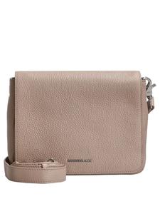 Сумка через плечо Mellow Leather 36 см (черная) в теплом серо-коричневом цвете Mandarina Duck