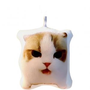 Котенок кукла с динамиком плюшевый кулон 6см высота FKOFR