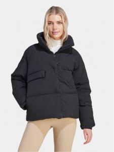 Пуховик свободного кроя Adidas, черный