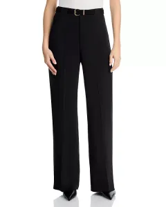 Брюки с широкими штанинами - эксклюзив Aqua, черный
