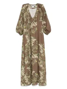 Платье макси Georgio Bernadette, зеленый