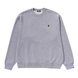 BAPE Ape Head с круглым вырезом, серый