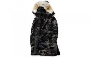 Куртка пуховая Shelburne Series женская черный камуфляж Canada Goose