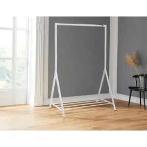 ACTONA GROUP Вешалка «Бернхард», из красивого металла, с полкой, ширина 1170 см, белый