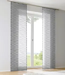 Раздвижная штора / раздвижная панель Enya серая (1 шт.) Ширина 60 см + Высота 145 см Kutti