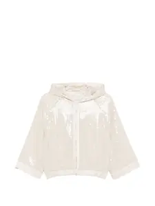 Куртка с капюшоном и застежкой на молнии Peserico, бежевый