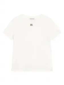 Футболка с логотипом Dolce & Gabbana Kids, белый