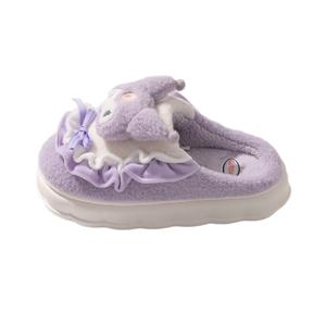 TZLDN Санрио x Противоскользящие тапочки с закрытым носком для женщин Курами, цвет Kuromi