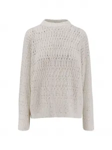 Свитер рыхлой вязки Brunello Cucinelli, бежевый