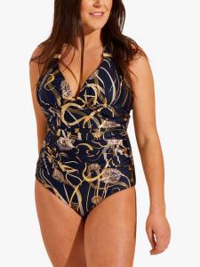 Купальник Laguna Foil с длинным лифом-халтер Seaspray, Dark Blue