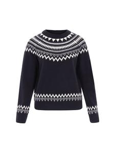 DreiMaster Женский свитер темно-синего и кремового цвета