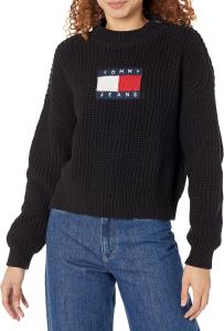 Женский свитер Tommy Hilfiger Adaptive Port Access Flag с застежкой-молнией, Dark Sable