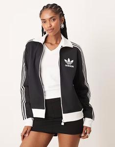 Спортивный топ Beckenbauer черного и белого цветов Adidas Originals