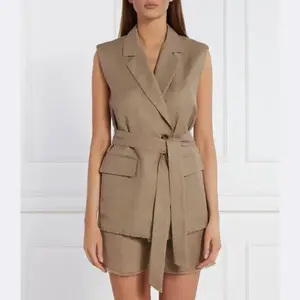 Лукас приталенный с добавлением белья Marella, бежевый