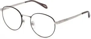 Современные женские солнцезащитные очки Just Cavalli, Shiny Palladiumw/Brown Parts