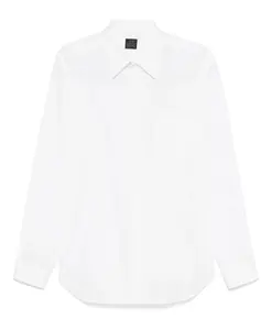 Белая хлопковая рубашка в минималистичном дизайне Yohji Yamamoto, белый