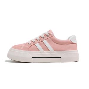 Дышащие женские низкие кеды из холста Танжерин Пинк HUANQIU, оранжево-розовые