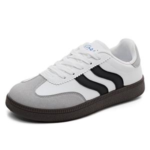 HUANQIU Нескользящие и износостойкие дышащие низкие кроссовки для скейтбординга женские, белые, черные