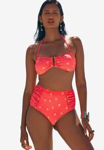 Плавки бикини LOVE & ROSES TRIM BIKINI TOP BANDEAU, розовый