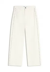 Свободные джинсы с низкой посадкой Bershka, Beige