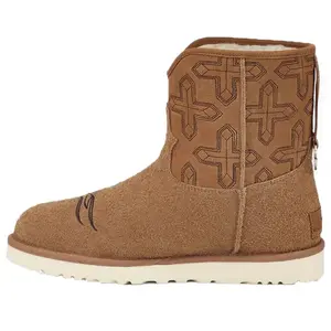 Мужские сапоги UGG x COTD замшевые с аппликацией, светло-коричневый