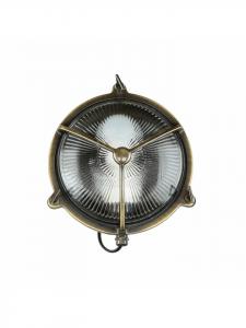 Уличный настенный светильник Ø 21 x (В)21 см, отделка под старинную латунь  Licht-Erlebnisse, Messing Antik