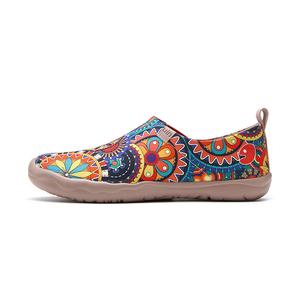 Растения и цветы Кроссовки для жизни Женские низкие U.In, цвет Lotus and lotus