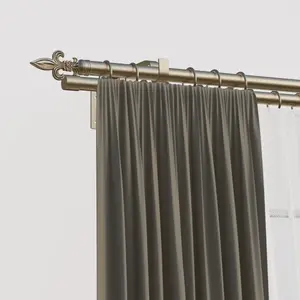 Карниз indeko "Lucca", 2 направляющие, желаемая длина 130 см, Ø16мм, цвет silberfarben