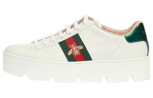 Кроссовки GUCCI Ace Skateboard Shoes Women's Low-Top White Red Green