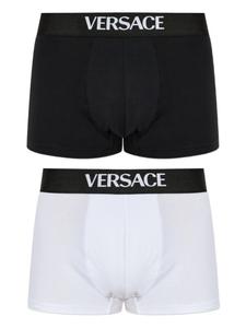 Боксеры с логотипом Versace (упаковка из двух шт.), черный
