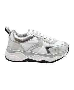 Серебряные кроссовки с эффектом металлик Voile Blanche, серый