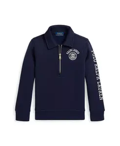 2-7 Boys Logo Fleece худи на молнии Polo Ralph Lauren, красный