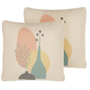 Декоративные подушки набор из 2-х штук Beliani, мультиколор