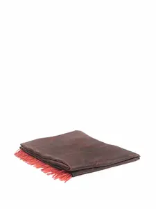 Кашемировый плед с принтом пейсли, 180х140 см, Etro Home, оранжевый