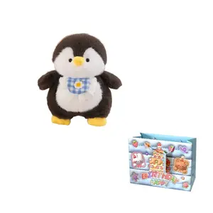 Милые пингвины плюшевые куклы Bib высота 36см/55см MORTEN SOLUM, черный