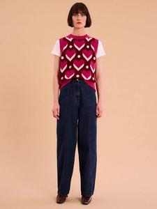 Вязаная майка bobbi OMNES, цвет Red/Pink