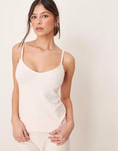 Ночное белье с ажурным топом-камиль, светло-розовый цвет Abercrombie & Fitch