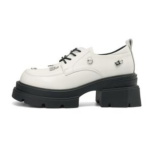 Повседневные женские туфли на каблуке 6,5 см Daphne, бежевый