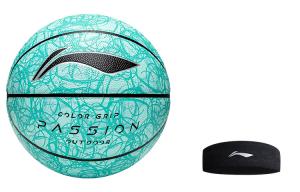 LINING Баскетбольный мяч PU Green размер 7 тренировочный unisex China