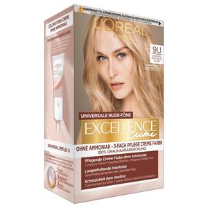 Краска для волос excellence creme universale nude-töne Loreal Paris, nr. 9u - sehr helles blond, количество 1 шт.