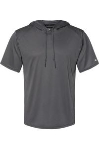 Футболка с капюшоном Badger B-Core, цвет graphite
