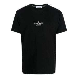 Футболка sarchivio project t-shirt 'black' Stone Island, черный