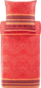 Комплект сатинового постельного белья Bassetti Mako MASER цвет R1 GERANIA RED размер 200x200+2x80x80