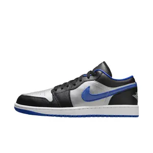 Jordan 1 Low Black Game Royal Metallic Platinum