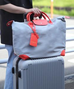 Большая кожаная сумка-бостон, сочетающаяся по цвету с основной сумкой Florist, цвет Gray