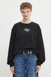 Хлопковая толстовка Hugo, черный