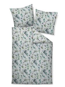 Janine Постельное белье Modern Art Mako Satin - Оливковые ветви в зеленом цвете